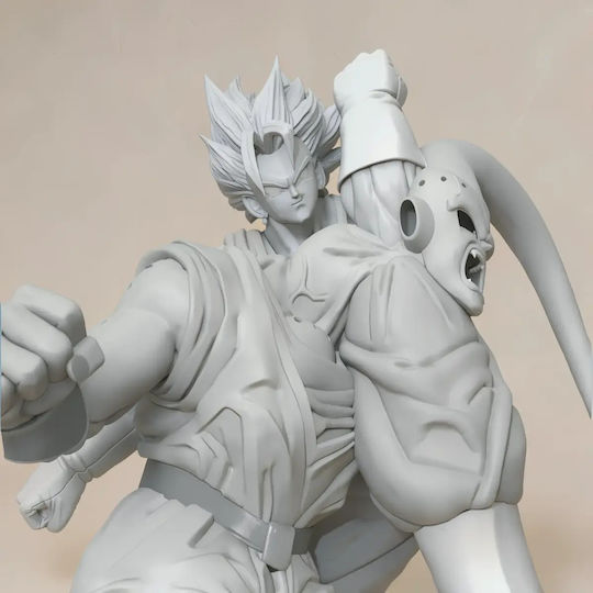 Unpainted 3D Figure Vegito Fight Super Buu Ready To Dragonball Painting Diy Gift Colors 20 Cm 1:8