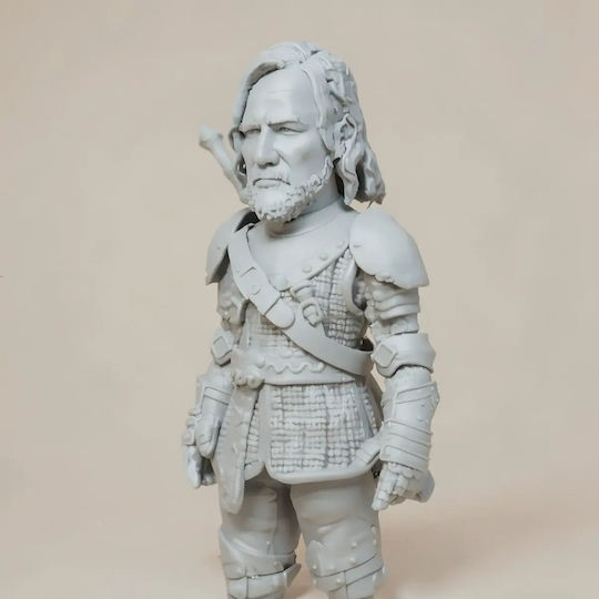 Άβαφη 3d Φιγούρα Game Thrones Hound Chibi 3d Printing Figurine Βάψιμο Diy Δώρο Χρώματα 15,2 Cm 1:12