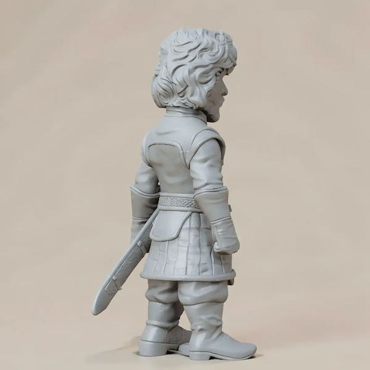 Unpainted 3D Figure Game Thrones Jon Snow Night Watch Chibi 3D Printing Figurine Painting DIY Gift Colors 30 Cm 1:6