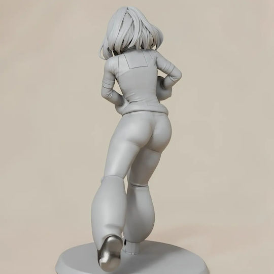 Άβαφη 3d Sammelbare Figur Ochako Uraraka Stand Alone Digitale Skulptur Βάψιμο Diy Δώρο Χρώματα 30 Cm 1:6