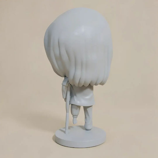 Unpainted 3D Figure Eren Kruger Nendoroid From Attack on Titan Painting DIY Gift Colors 20 cm 1:8