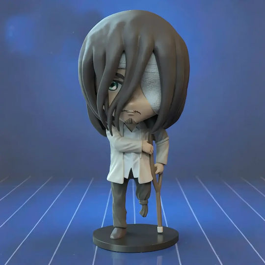 Unpainted 3D Figure Eren Kruger Nendoroid From Attack on Titan Painting DIY Gift Colors 20 cm 1:8