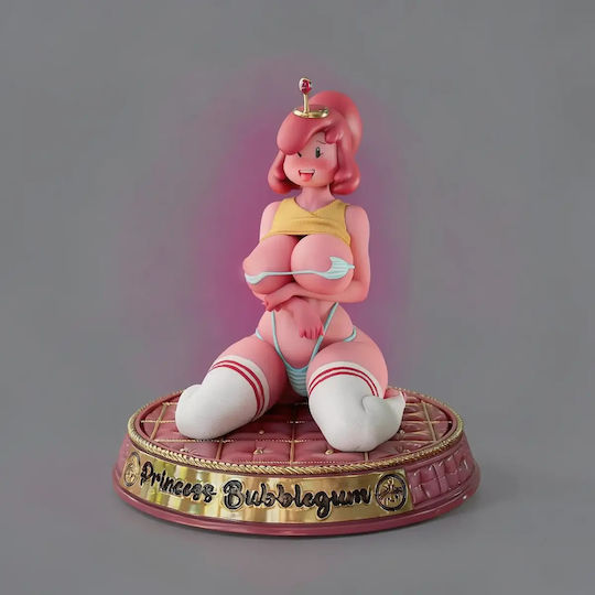 Άβαφη 3D Фигура Princess Bubblegum Thicc Version 3D Печат Модел Super Mario Боядисване DIY Подарък Цветове 30 см 1:6
