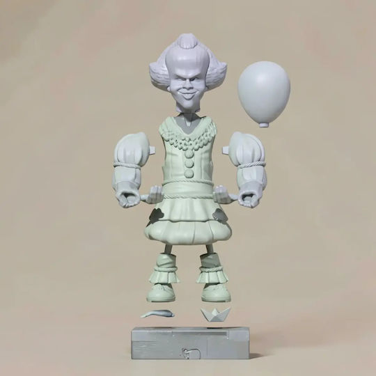 Άβαφη 3d Sammelbare Figur Pennywise Joystick Holder Basis Diy Βάψιμο Δώρο Χρώματα 20 Cm 1:8