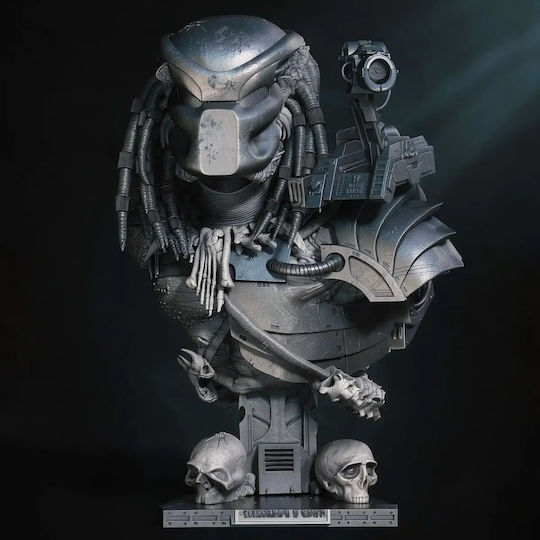 Άβαφη 3d Φιγούρα Predator Armor Bust Model Βάψιμο Diy Δώρο Χρώματα 20 Cm 1:8