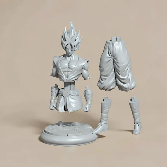 Unpainted 3D Figure Goku Standing From Dragon Ball Painting Diy Gift Colors 20 Cm 1:8