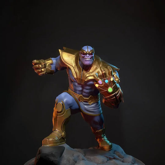 Άβαφη 3d Φιγούρα Thanos Classic From Marvel Βάψιμο Diy Δώρο Χρώματα 30 Cm 1:6
