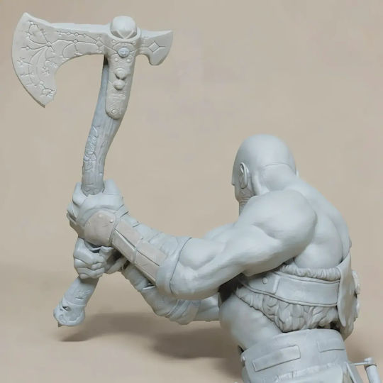 Unpainted 3D Figure Kratos Vs Troll Painting DIY Gift Colors 15.2 Cm 1:12