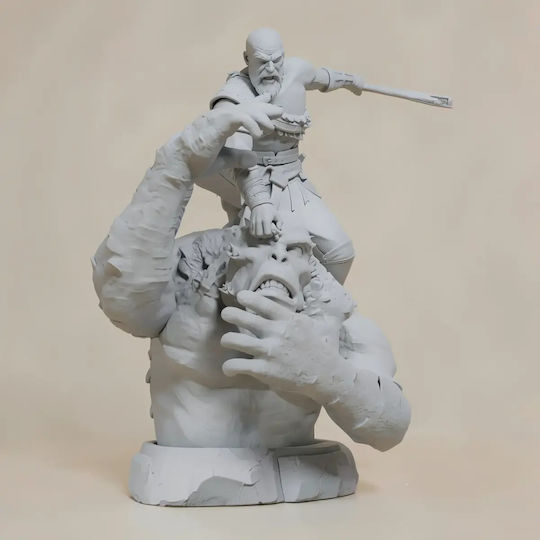 Небоядисана 3D Фигура Кратос На Чудовище Боядисване DIY Подарък Цветове 15,2 См 1:12