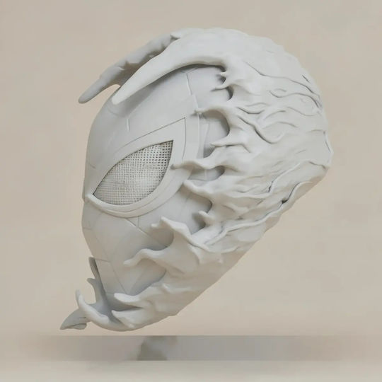 Άβαφη 3D Фигура Cosplay Venom Spiderman Маска За Носене Боядисване DIY Подарък Цветове 20 см 1:8