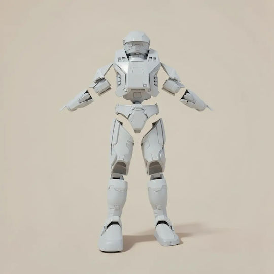 Άβαφη 3d Φιγούρα Cosplay Mark 5 Campaign Evolved Armor Helmet Βάψιμο Diy Δώρο Χρώματα 15,2 Cm 1:12