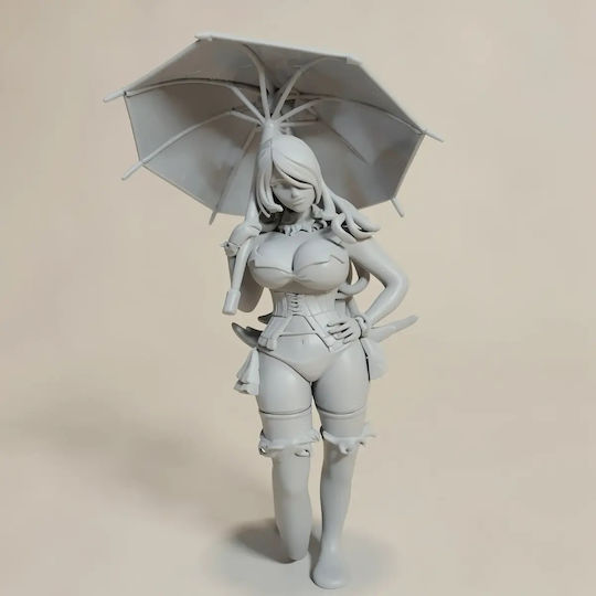 Unpainted 3D Figure Lucario Sexy From Pokemon Painting Diy Gift Colors 30 Cm 1:6