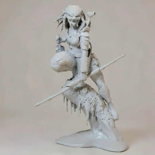 Unbemalte 3d Figur Predator Weiblich 3d Bemalt Diy Geschenk Farben 20 Cm 1:8