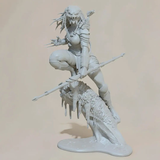 Unbemalte 3d Figur Predator Weiblich 3d Bemalt Diy Geschenk Farben 20 Cm 1:8