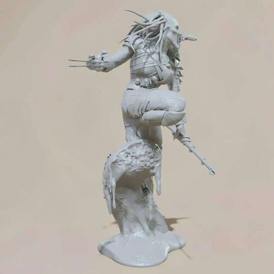 Unbemalte 3d Figur Predator Weiblich 3d Bemalt Diy Geschenk Farben 20 Cm 1:8