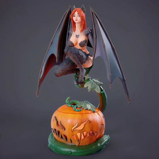 Небоядисана 3D Фигура Хелоуин Бат Гърл Тиква Nsfw3d Print Files Боядисване DIY Подарък Цветове 15,2 См 1:12
