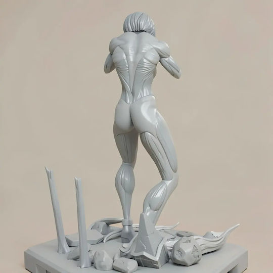 Unbemalte 3d Figur Female Titan V2 Aus Angriff auf Titan Bemalung Diy Geschenk Farben 20 Cm 1:8