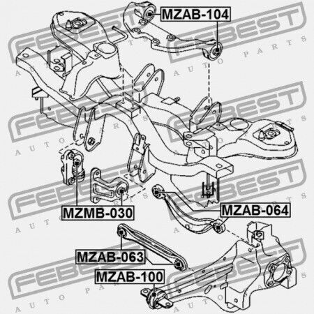 Febest Frontsystem Für Mazda CX-7 Er 2007-2009 Eu Eg25-28-68ya
