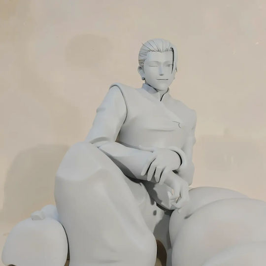 Άβαφη 3d Φιγούρα Suguru Geto Sitting Gemälde 3d Druck Βάψιμο Diy Δώρο Χρώματα 20 Cm 1:8