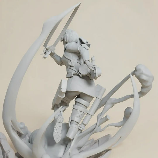 Άβαφη 3d Φιγούρα Mikasa Ackerman 320mm Attack Βάψιμο Diy Δώρο Χρώματα 15,2 Cm 1:12