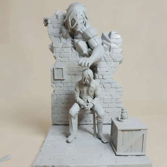 Ungefärbtes 3D Gemälde Eren Titan V2 Bemalen Diy Geschenk Farben 30 Cm 1:6