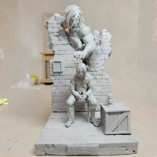 Ungefärbtes 3D Gemälde Eren Titan V2 Bemalen Diy Geschenk Farben 30 Cm 1:6