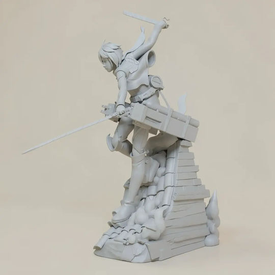 Άβαφη 3d Φιγούρα Mikasa Hochdetaillierte Skulpturen 3d Druck Bemalen Diy Geschenk Farben 20 Cm 1:8