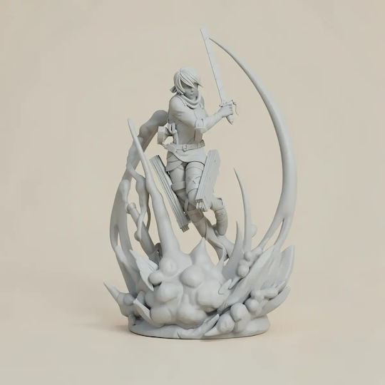 Unbemalte 3D-Figur Mikasa Ackerman 320mm Attack Bemalung Diy Geschenk Farben 30 cm 1:6