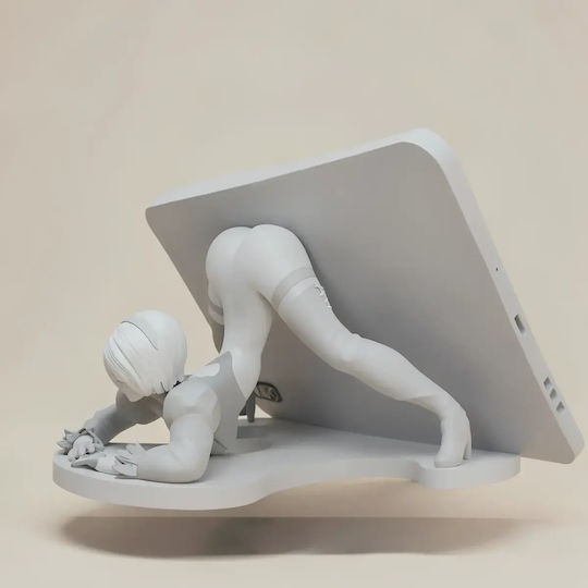 Άβαφη 3d Φιγούρα Nsfw 2b Phone Holder 3d Printing Model Βάψιμο Diy Δώρο Χρώματα 15,2 Cm 1:12