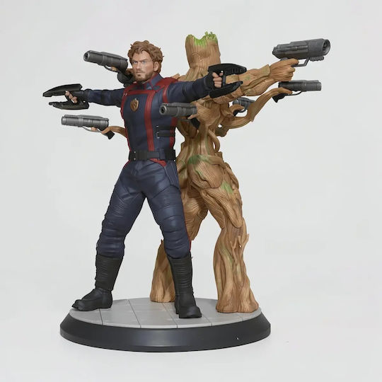 Unpainted 3D Figure Star Lord Groot From Guardian Galaxy Painting DIY Gift Colors 30 Cm 1:6