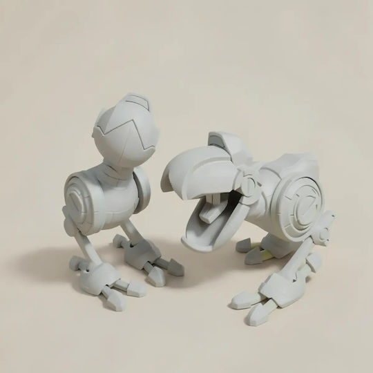 Άβαφη 3d Sammelbare Figuren Basic Tmnt Mouser Joystick Basis Diy Geschenk Farben 15,2 Cm 1:12