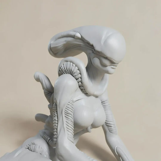 Unpainted 3D Alien Couple Figure Painting DIY Gift Colors 30 Cm 1:6