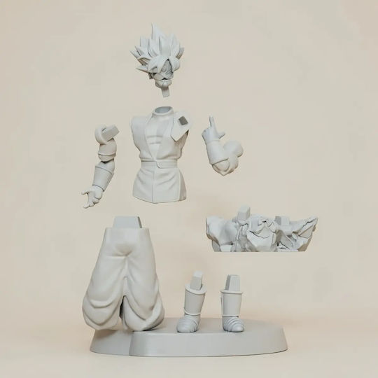 Άβαφη 3D Фигура Goku Black V2 3D Печат Модел Dragonball Боядисване DIY Подарък Цветове 30 см 1:6