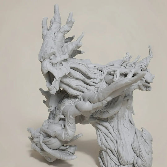 Unpainted 3D Figure Groot Comics Bust Painting DIY Gift Colors 15.2 Cm 1:12