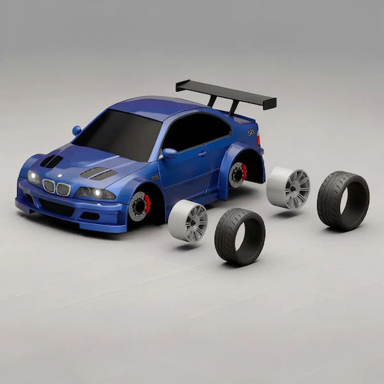 iLovePrints Sammelbare Figuren Abgebaute 3d Figur Modell Kit Car Bmw M3 Gtr E46 Bemalung Diy Geschenk Farben 20 Cm 1:8