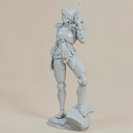 Unpainted 3D Figur Shae Vizla Mandalorian 3D Bemalen Diy Geschenk Farben 15,2 Cm 1:12