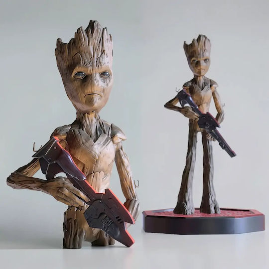 Unpainted 3D Figure Teenage Groot Painting DIY Gift Colors 20 Cm 1:8
