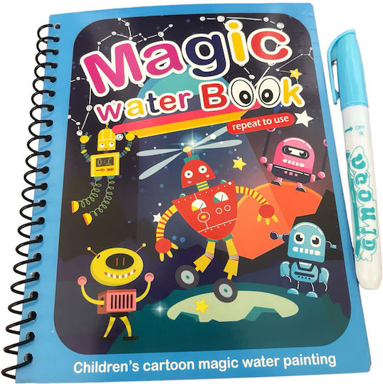 Carte De Colorat Magică Apă Robot Lume