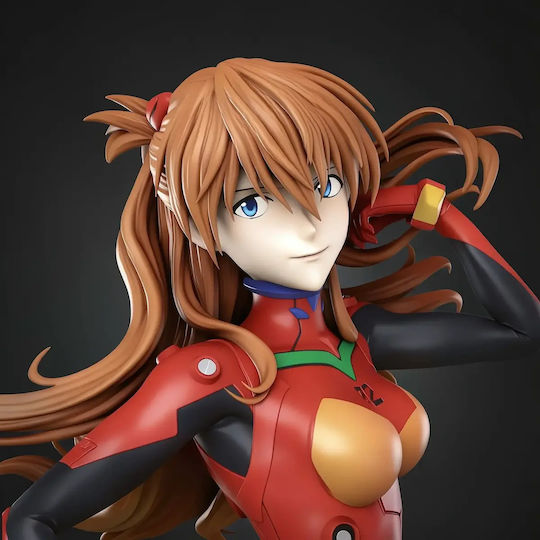 Άβαφη 3D Sammelbare Figur Asuka Langley Stand Pose 230mm Basis Diy Painting Geschenk Farben 30 Cm 1:6
