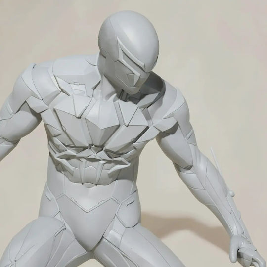 Unpainted 3D Figure Spiderman 2099 Fire Base Painting DIY Gift Colors 15.2 Cm 1:12