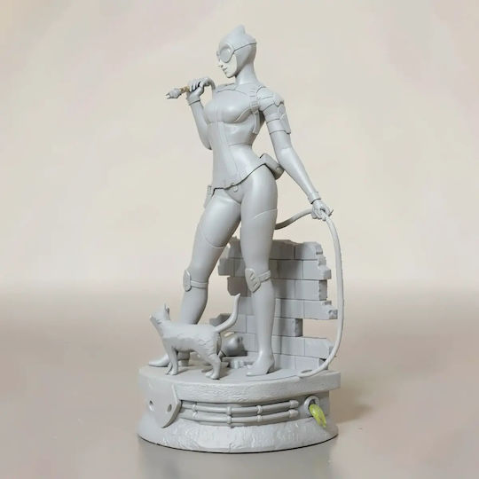 Unbemalte 3d Figur Catwoman Rope Cat 3d Druckmodelle Bemalen Diy Geschenk Farben 20 Cm 1:8