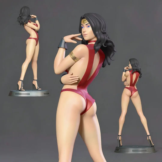 Unpainted 3D Figur Wonder Woman Pin Up 3D Bemalung Diy Geschenk Farben 15,2 Cm 1:12
