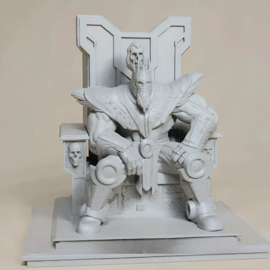 Unpainted 3D Figure Old Thanos On Throne Painting Diy Gift Colors 30 Cm 1:6
