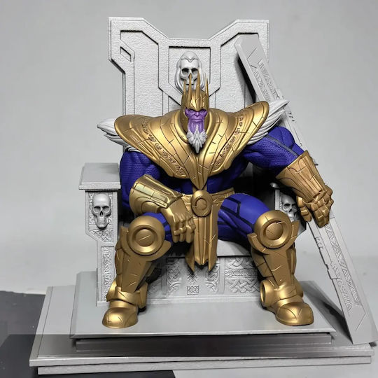 Unpainted 3D Figure Old Thanos On Throne Painting Diy Gift Colors 30 Cm 1:6