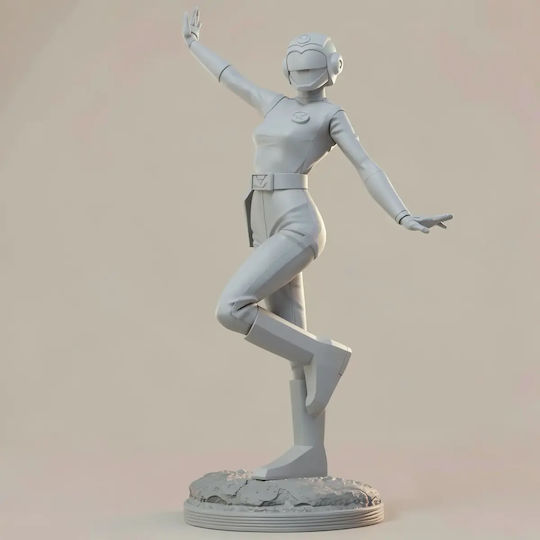Unpainted 3D Figure Choushinsei Flashman 3D Printing Model Pink Flash Painting DIY Gift Colors 20 Cm 1:8