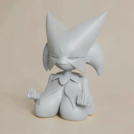 Άβαφη 3d Sammelbare Figur Meowscarada Phone Holder 3d Basis Diy Δώρο Χρώματα 30 Cm 1:6