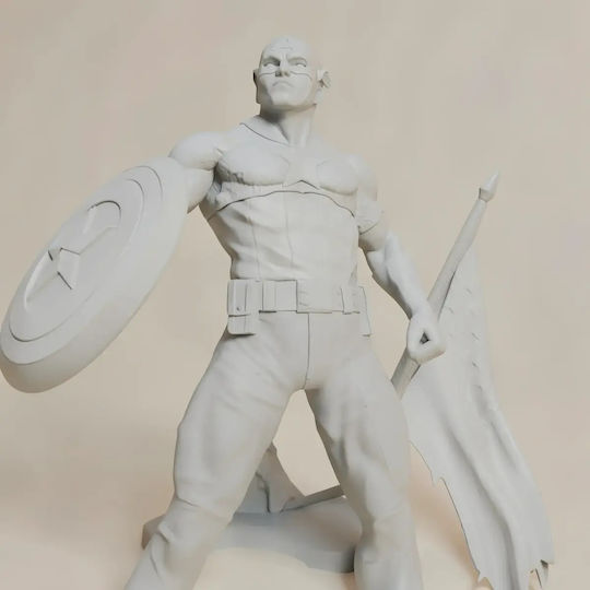 Abgebaute 3D Sammelbare Figur Classic Captain America Stand Pose Bemalt Diy Geschenk Farben 15,2 Cm 1:12