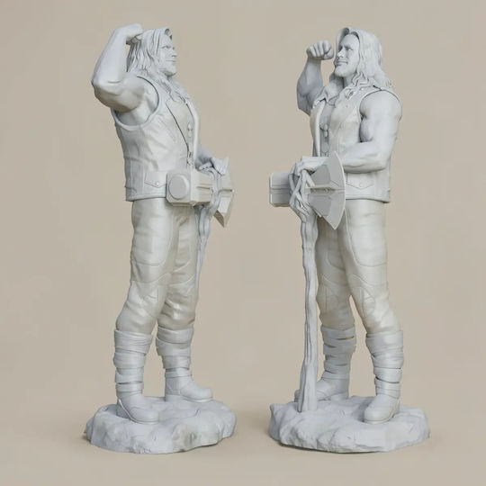 Άβαφη 3d Φιγούρα Casual Thor Βάψιμο Diy Δώρο Χρώματα 20 Cm 1:8