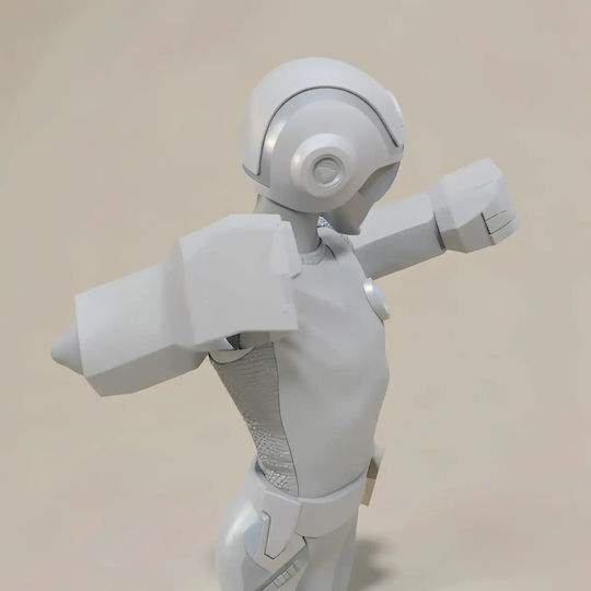 iLovePrints Sammelbare Figuren Abgebaute 3d Figur Choushinsei Flashman 3d Druck Modell Grün Blitzlicht Diy Malerei Geschenk Farben 20 Cm 1:8