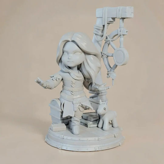 Unbemalte 3D Figur Witcher Chibi Set 4 Modelle Bemalen Diy Geschenk Farben 30 Cm 1:6